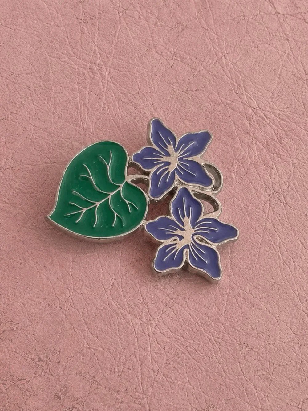 Botanical Lamb Vintage Sheep Violet Flowers Vintage Lapel Pin Brooch Set (2)